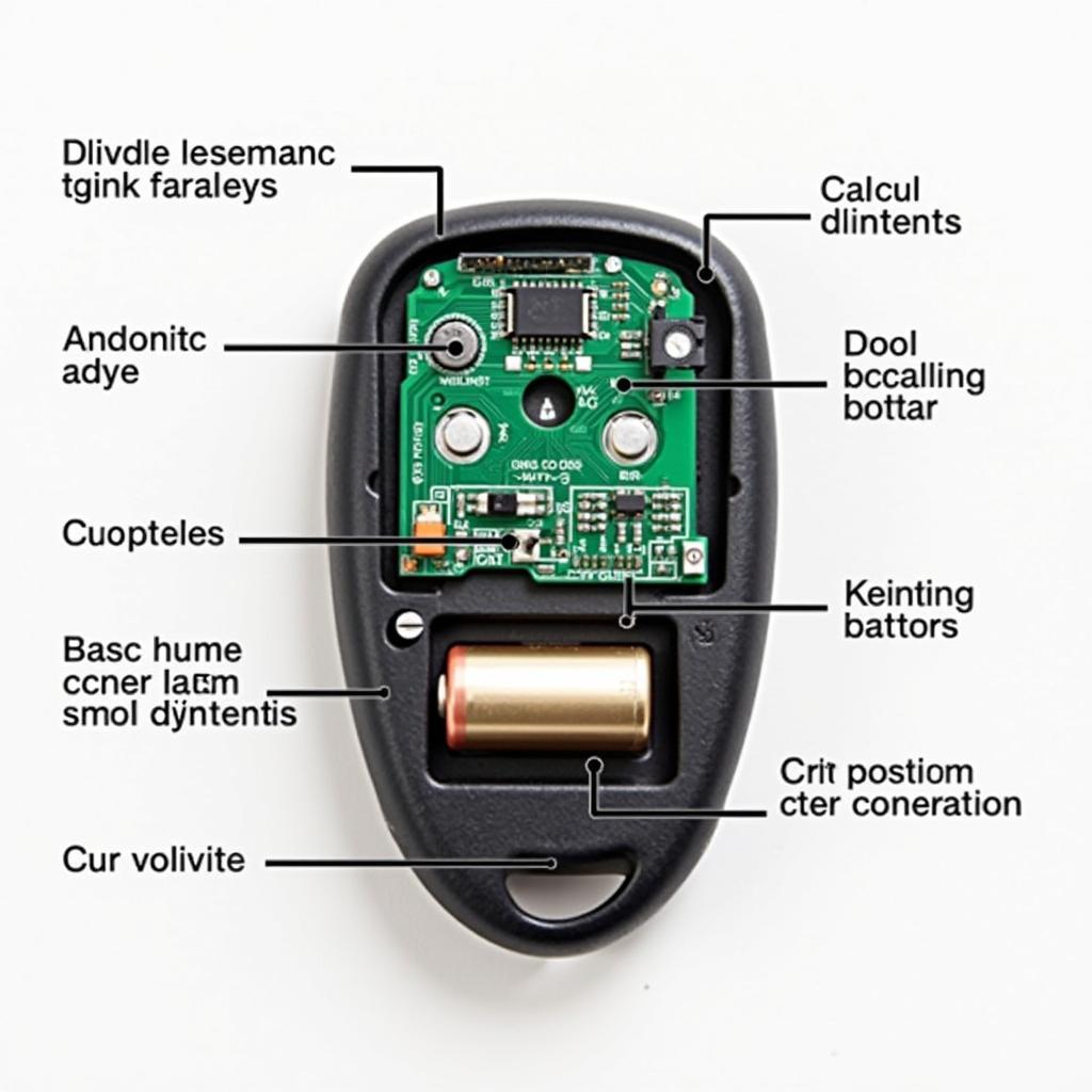 GM Key Fob Internal Components