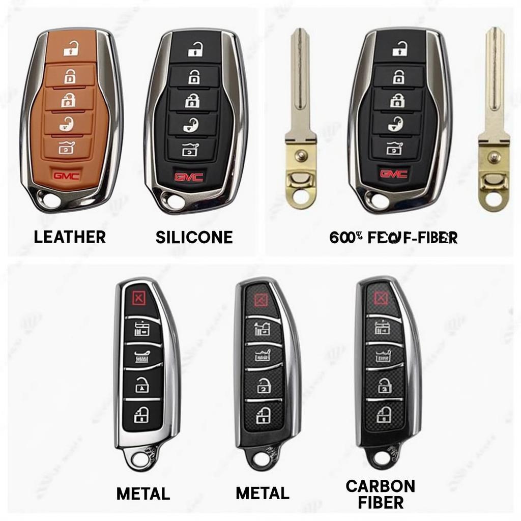 different types of gmc canyon denali key fob covers