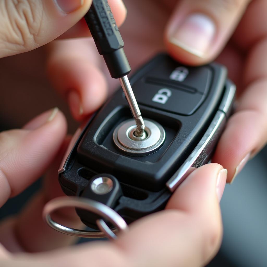 Replacing GMC Key Fob Battery