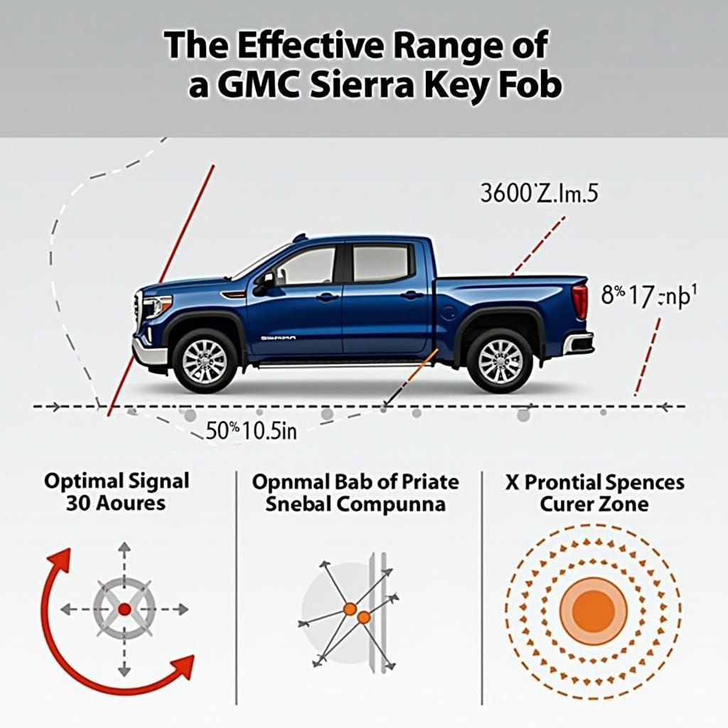 Testing the range of a GMC Sierra key fob