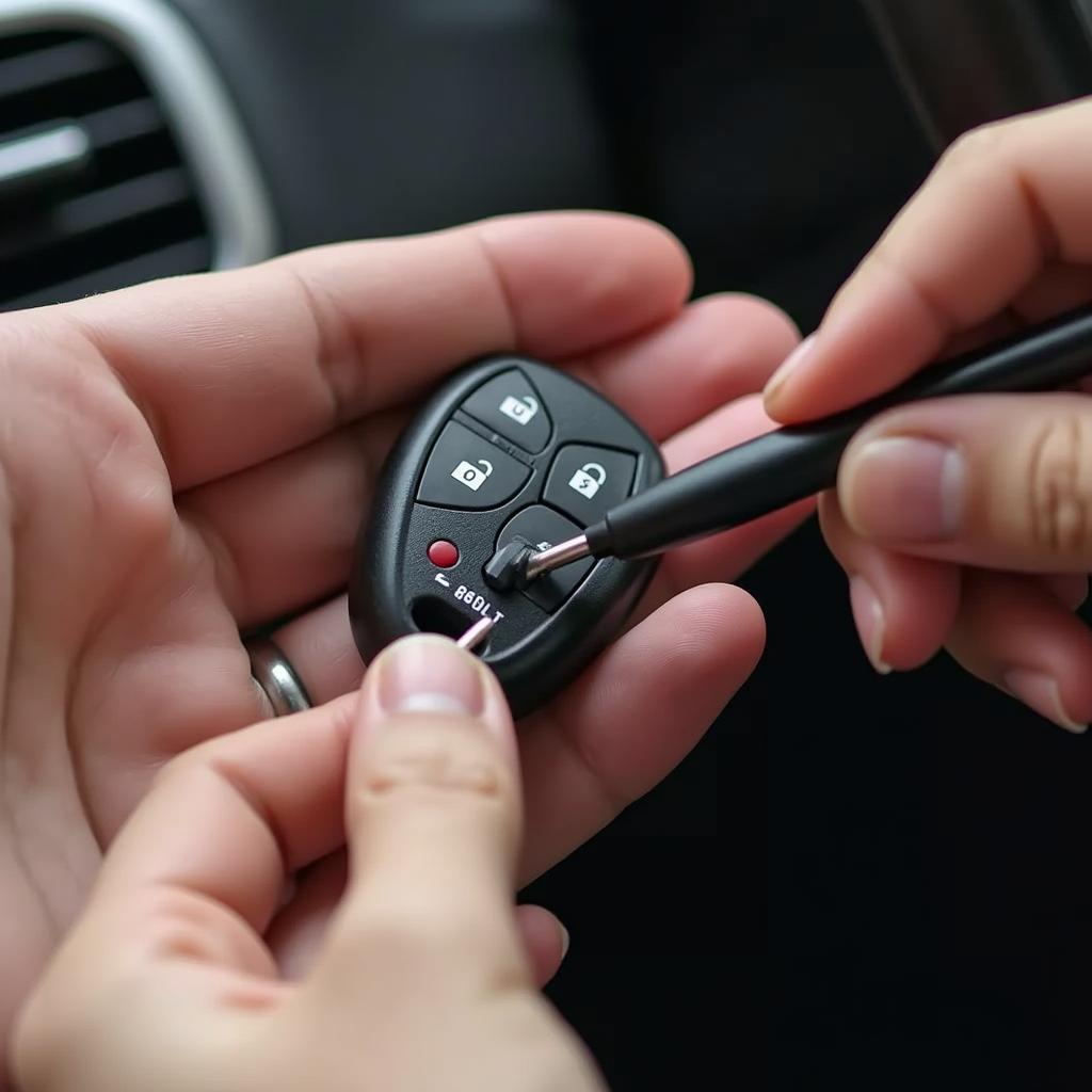 GMC Terrain key fob battery replacement