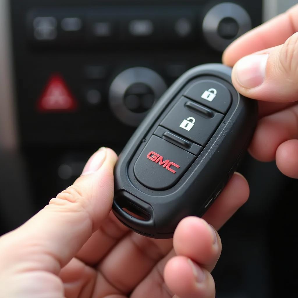 Replacing the battery in a GMC Yukon key fob