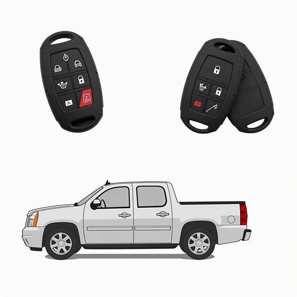 GMC Yukon XL Key Fob in a Protective Case