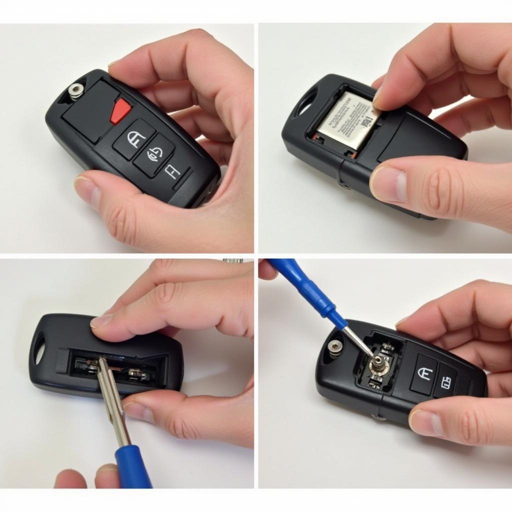 Removing the Old Battery from a Honda CRV Key Fob