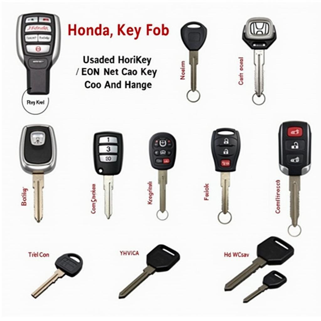 Different Types of Honda OEM Key Fobs