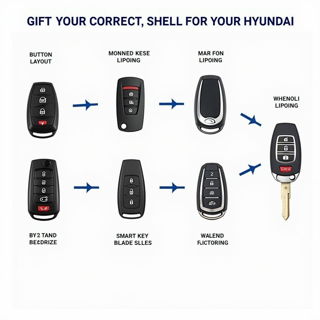 Different Types of Hyundai Key Fob Shells