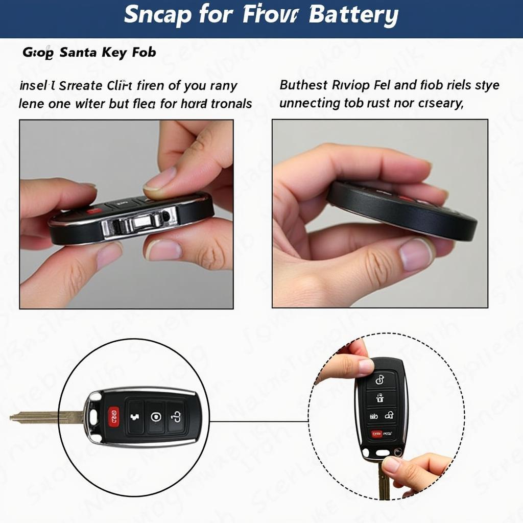 Hyundai Santa Fe key fob closed