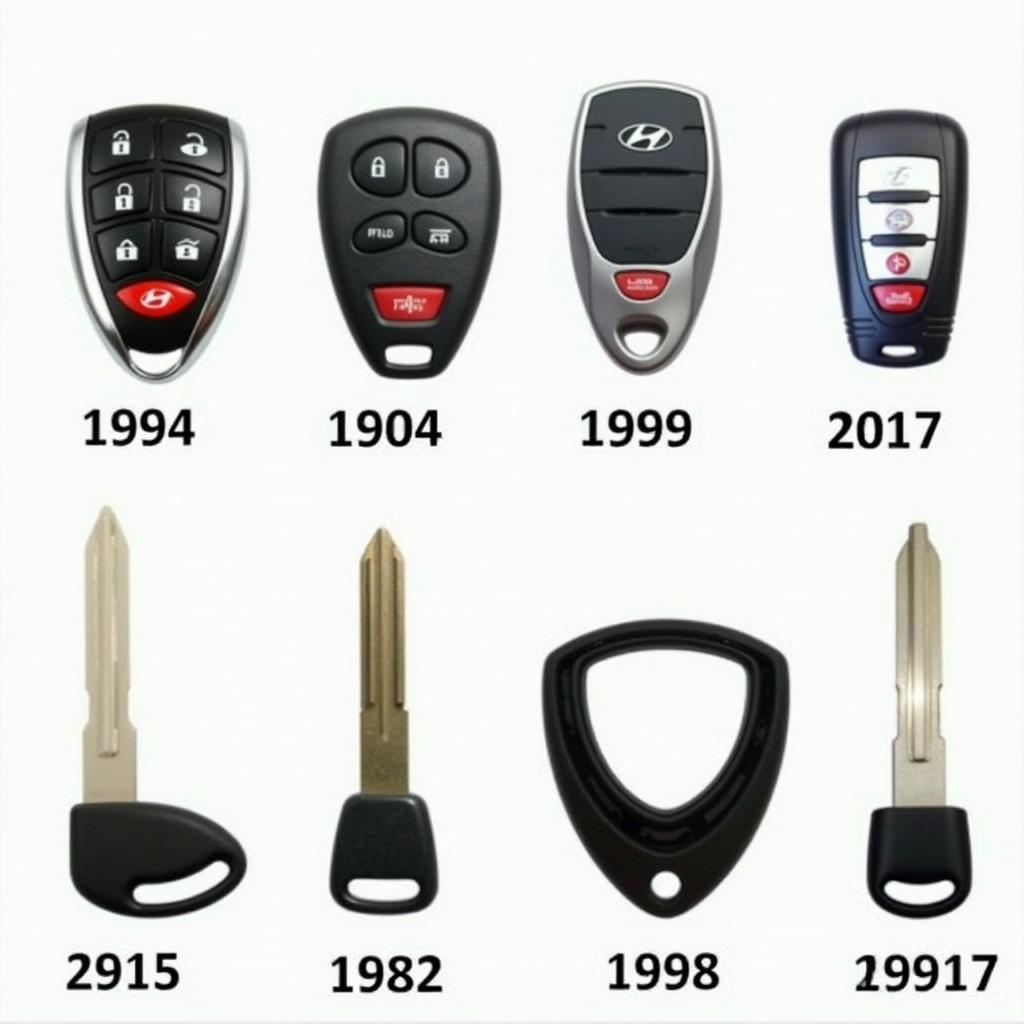 Different Types of Hyundai Santa Fe Key Fobs Across Model Years