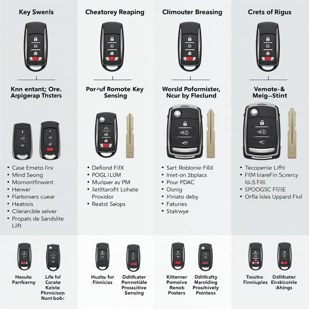 Different types of key fobs for the Hyundai Tucson 2020