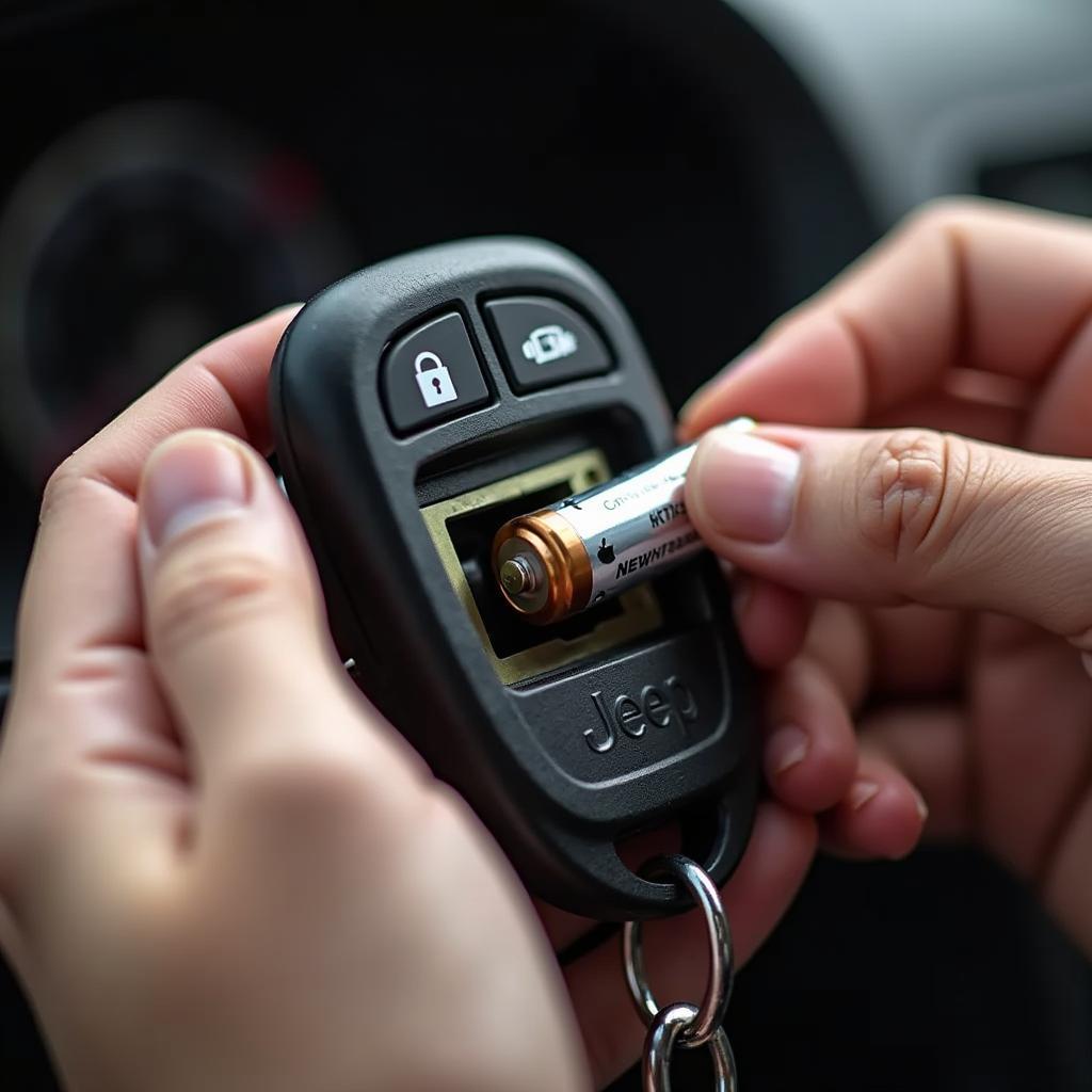 Installing New Battery in Key Fob