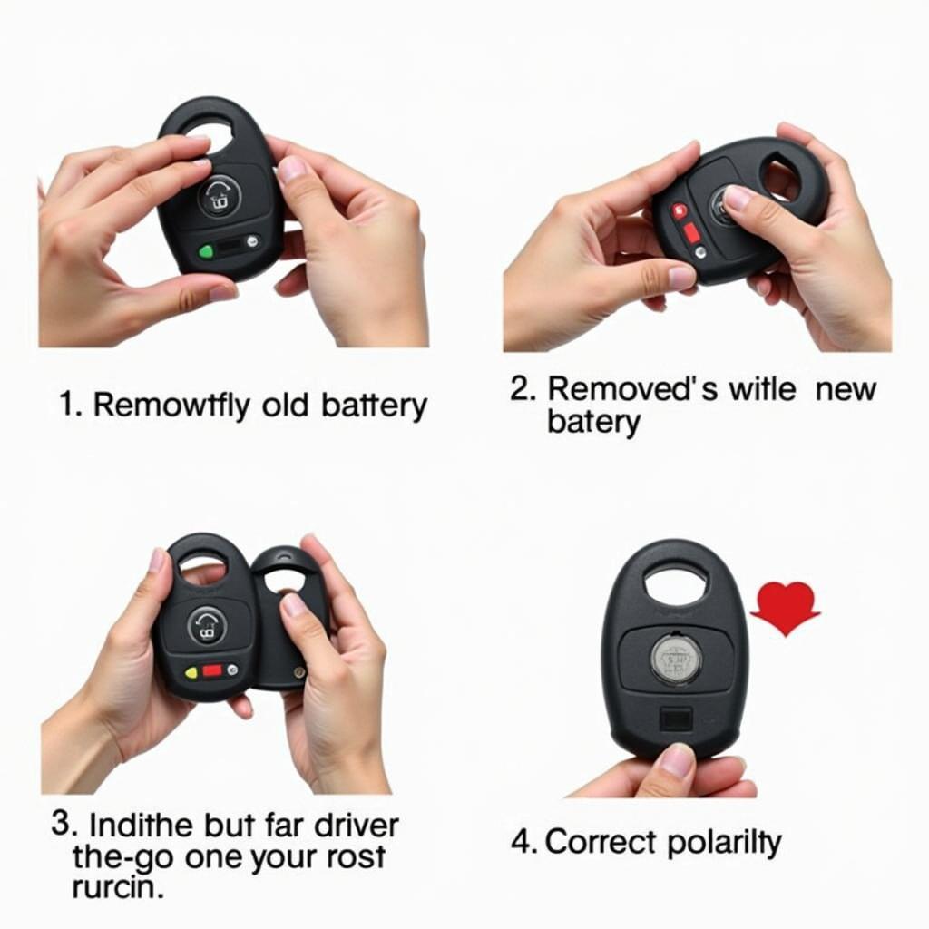 Installing a new Lexus RX350 key fob battery