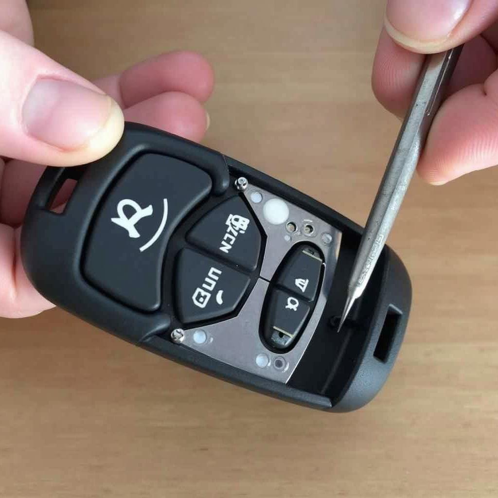 Disassembling a Jaguar XJ Key Fob