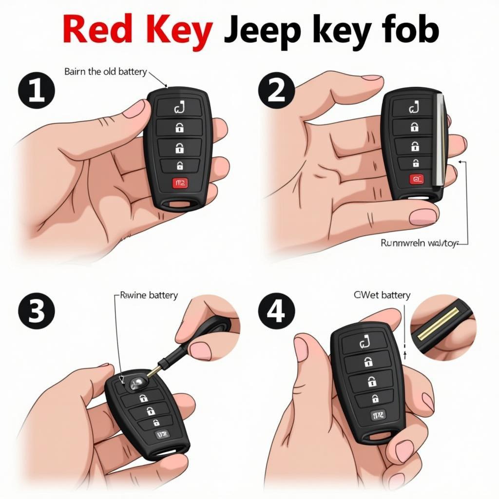 Jeep Key Fob Battery Replacement Steps