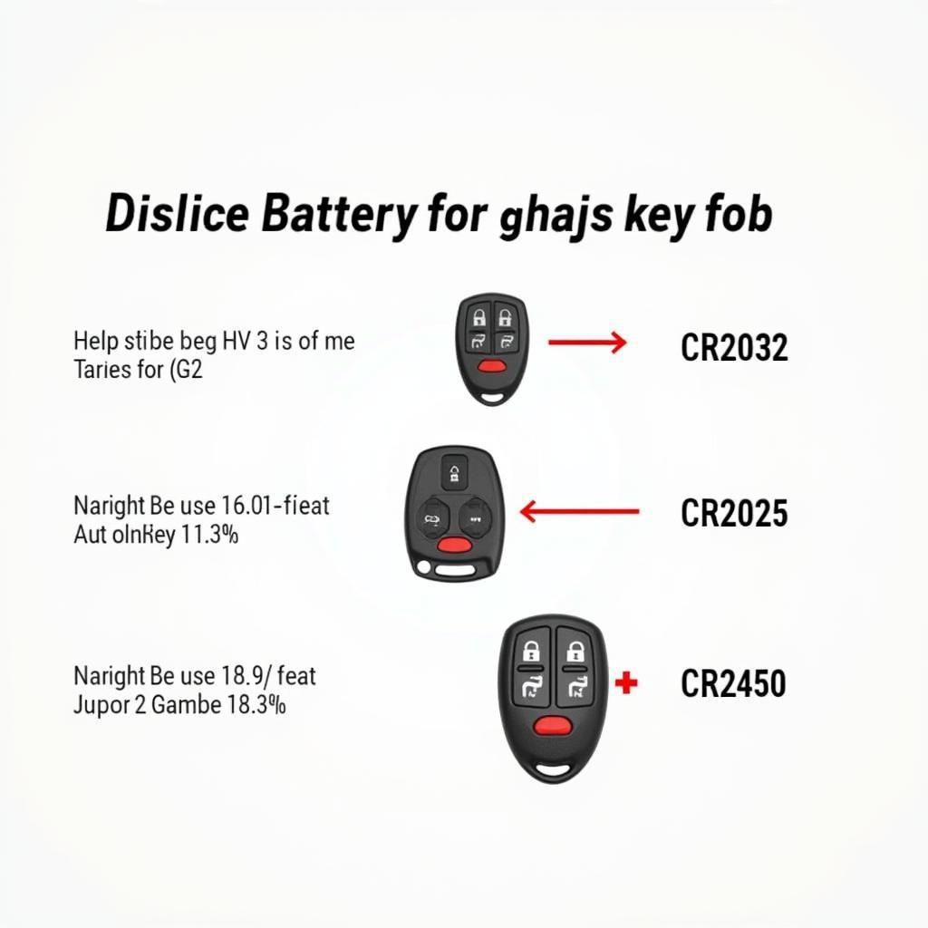 Different Key Fob Battery Types