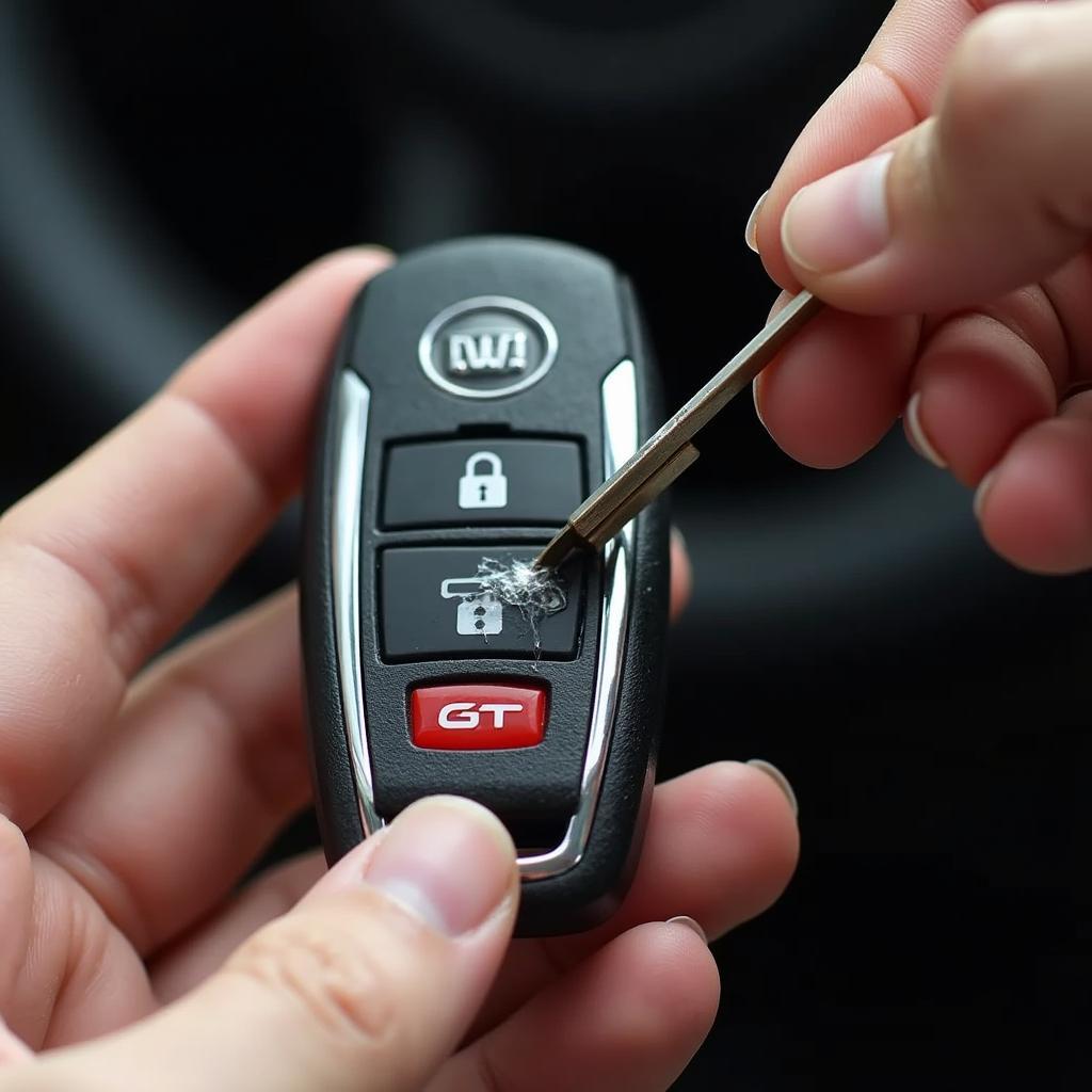 Inspecting a Kia Forte GT Key Fob