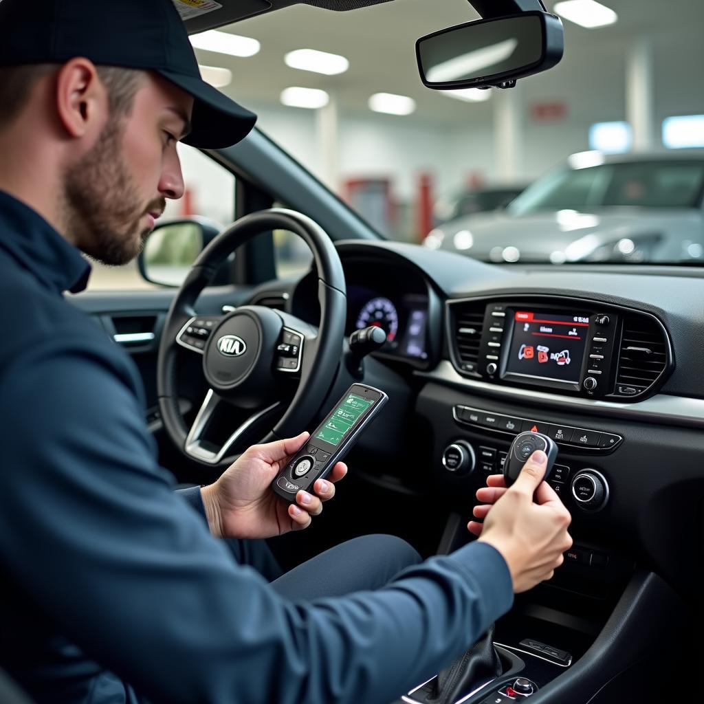 Programming a Kia Forte GT Key at Dealership