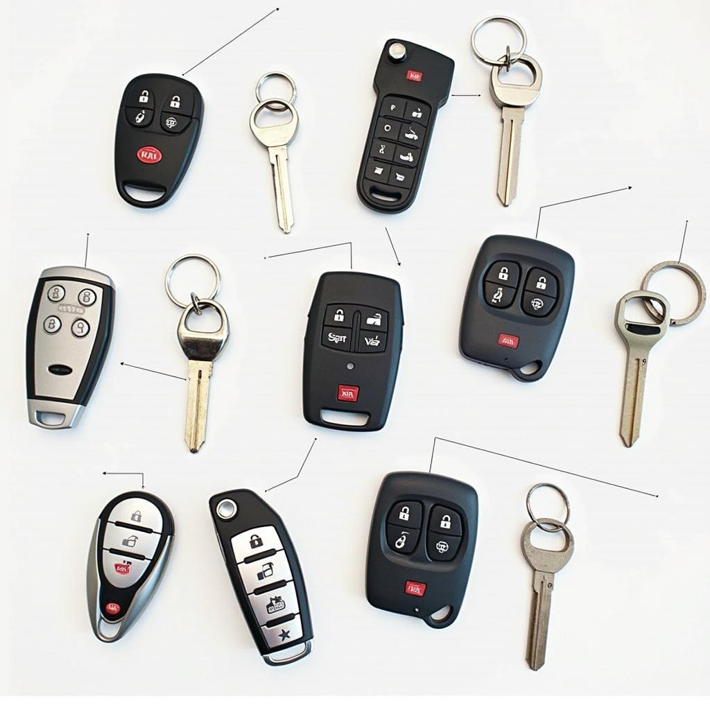 Different types of Kia Key Fobs