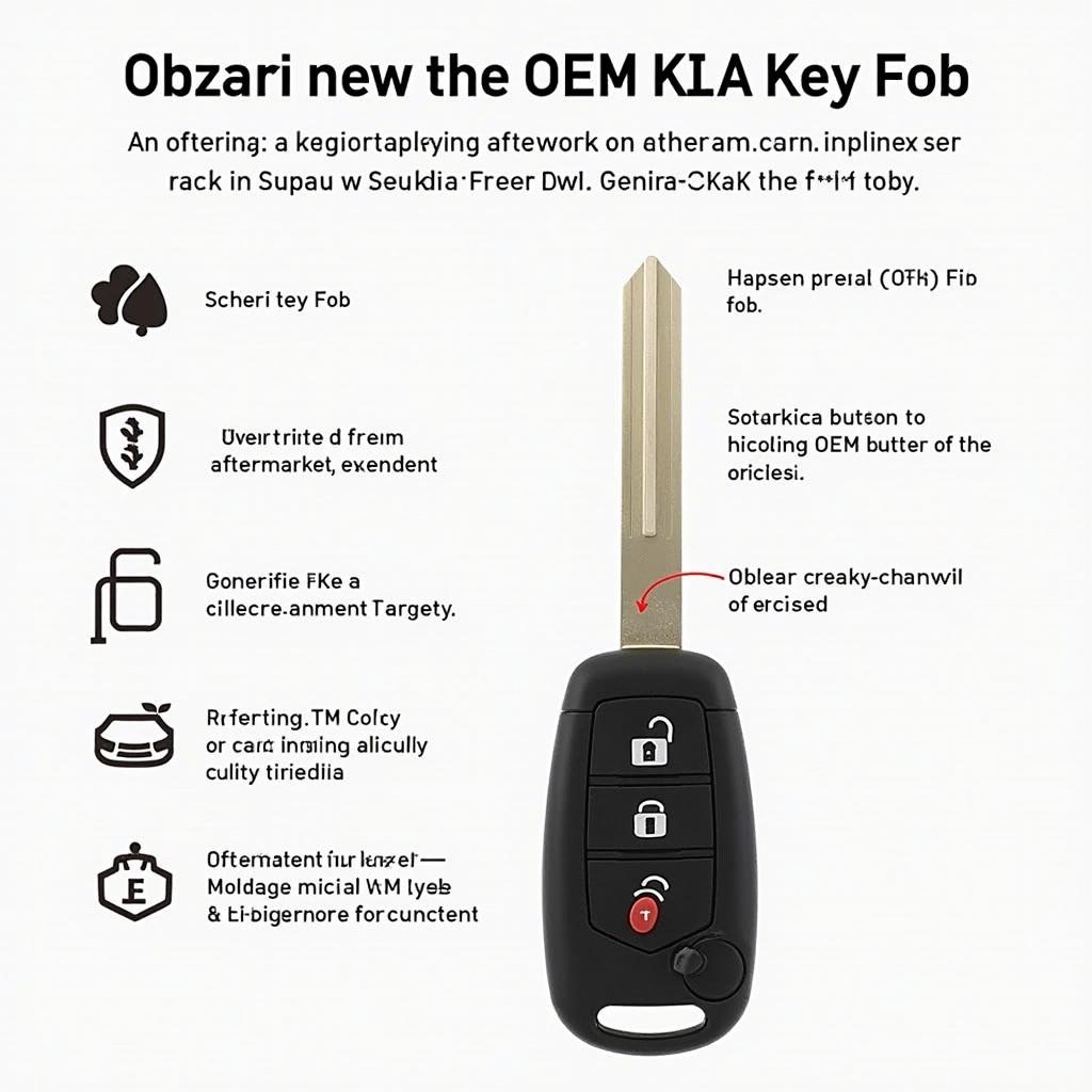 Replacement Kia Sorento EX Key Fob