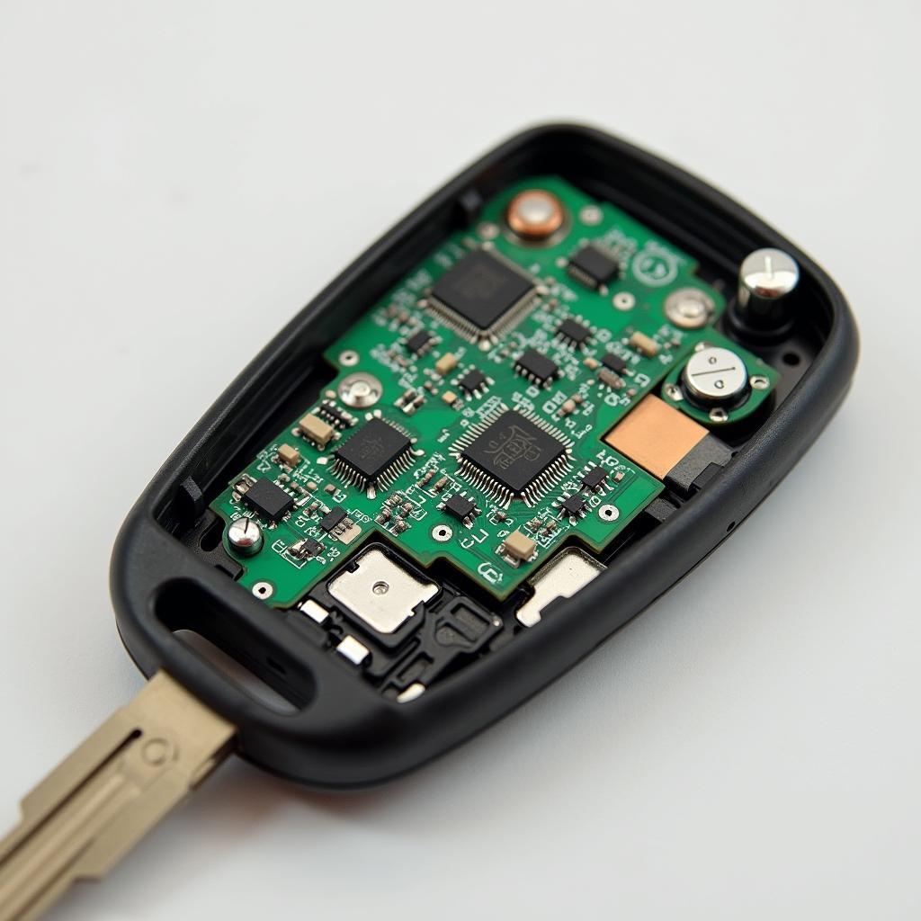 Disassembled Lexus GS300 key fob