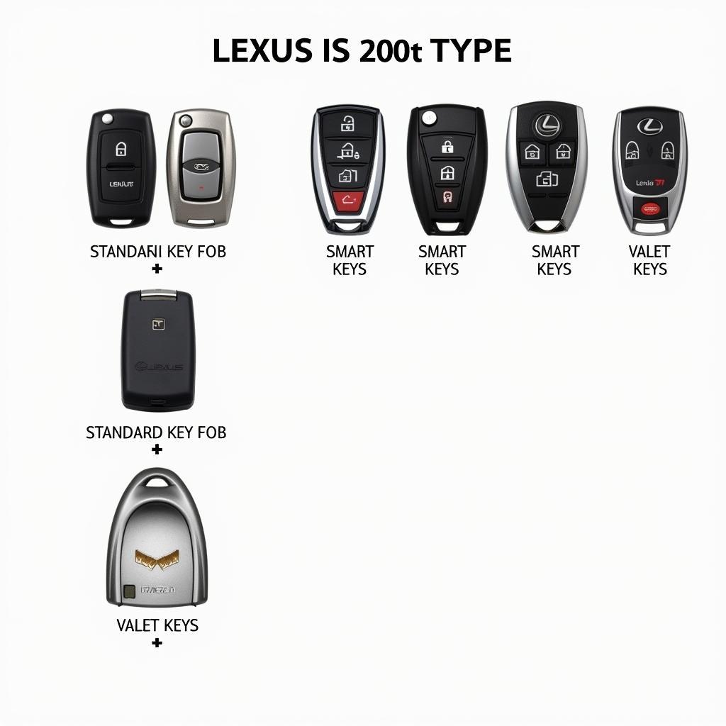 Different Types of Lexus IS 200t Key Fobs