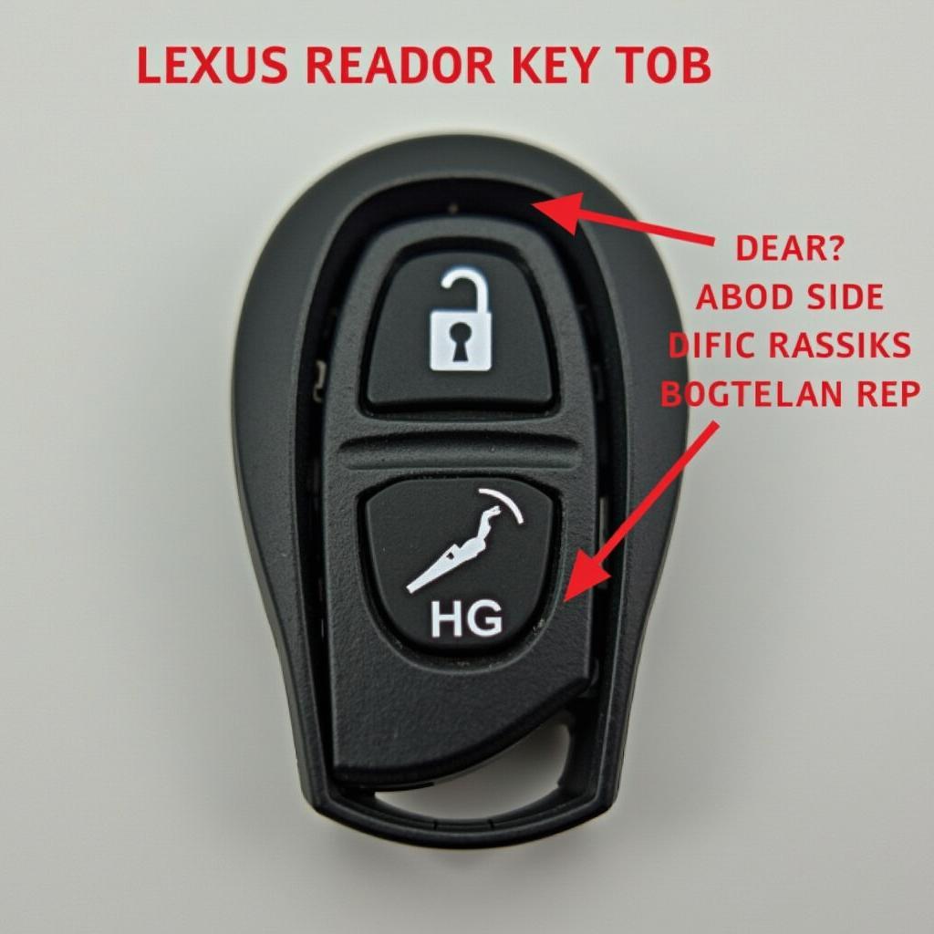 Lexus IS250 Key Fob Open With Battery Location