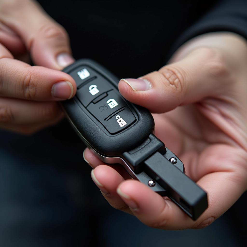 Inspecting a Lexus RX330 key fob