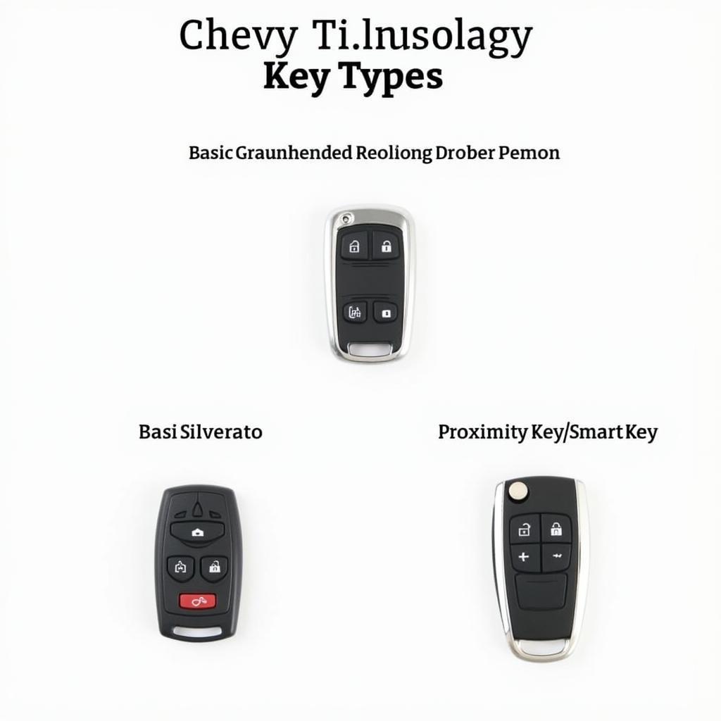 Different Chevy Silverado Key Types