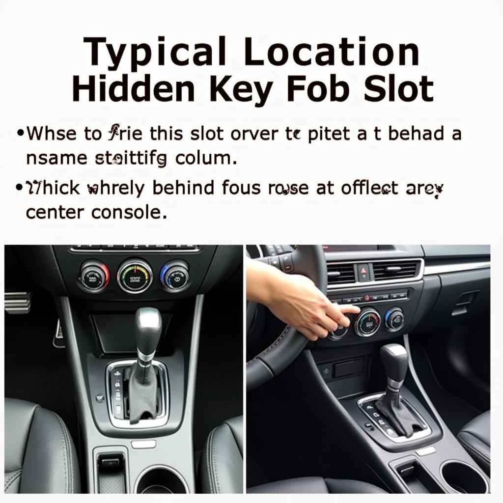 Mazda 3 key fob slot location