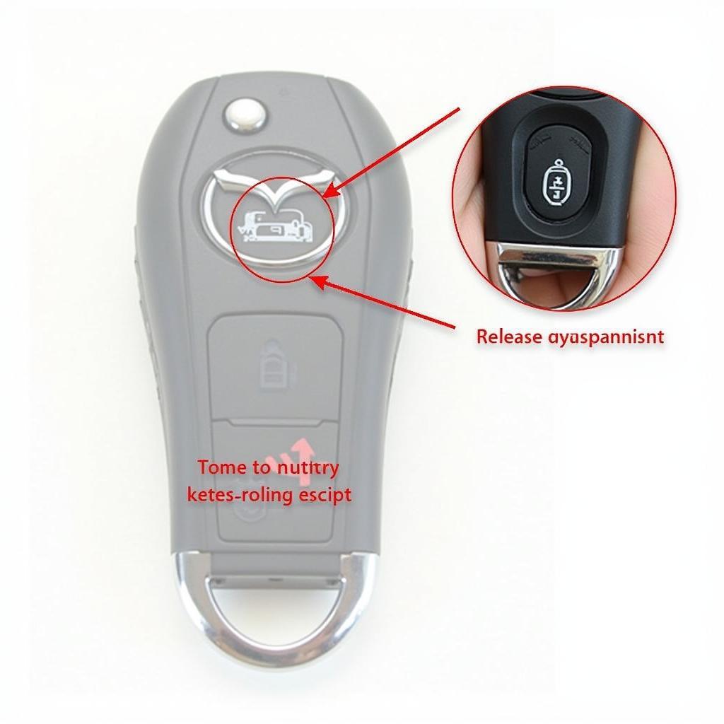 Locating the Battery Compartment on a Mazda Key Fob