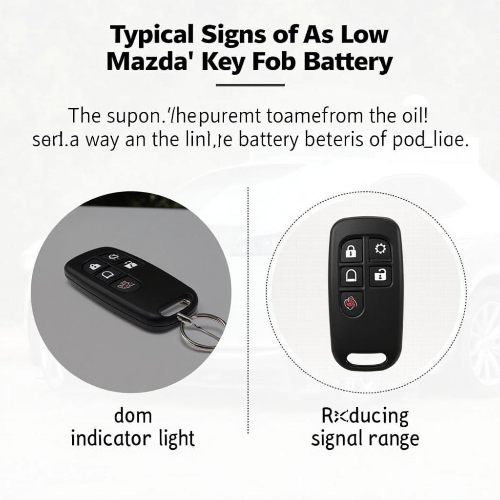 Mazda Key Fob Low Battery Indicators