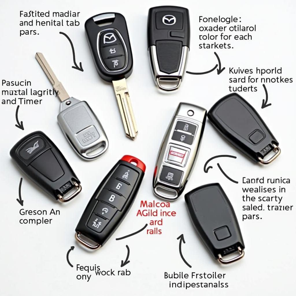 Different Types of Mazda Key Fobs