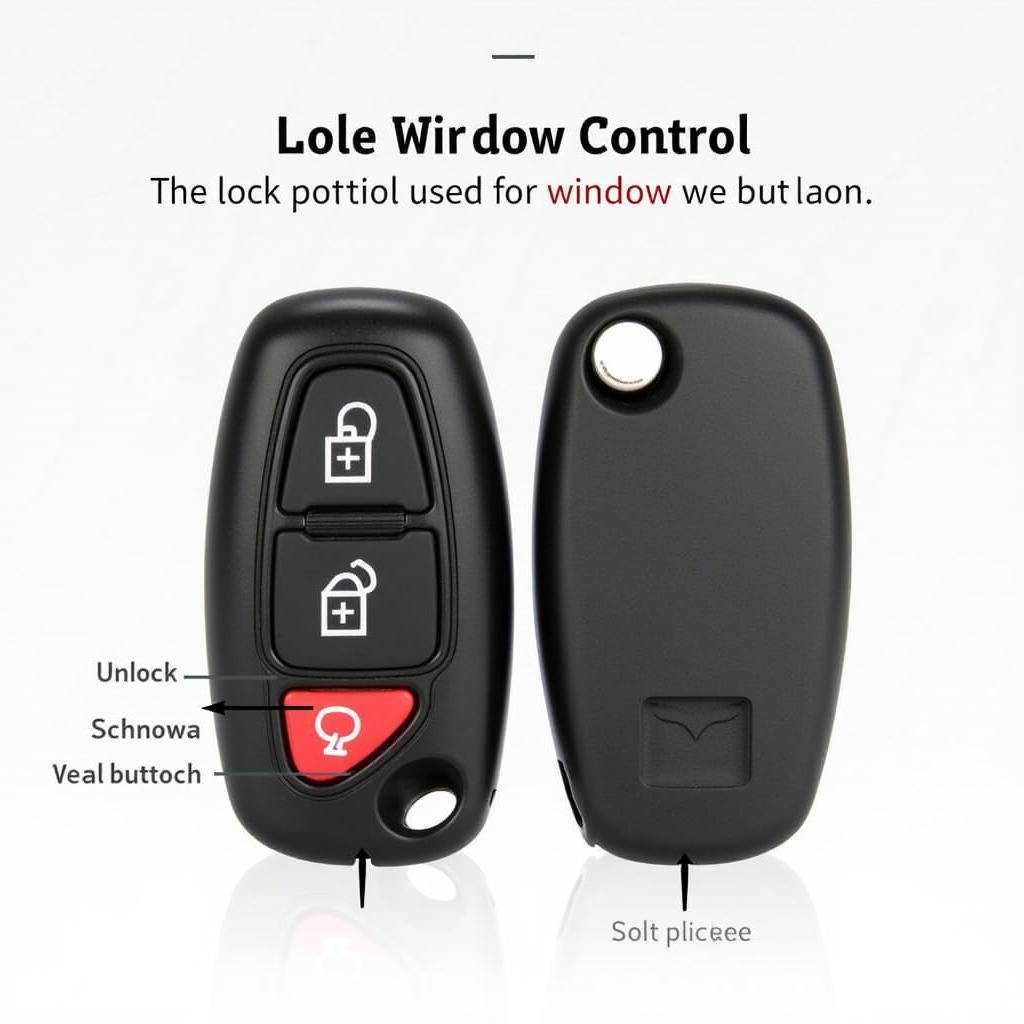 Mazda Key Fob Window Control Buttons