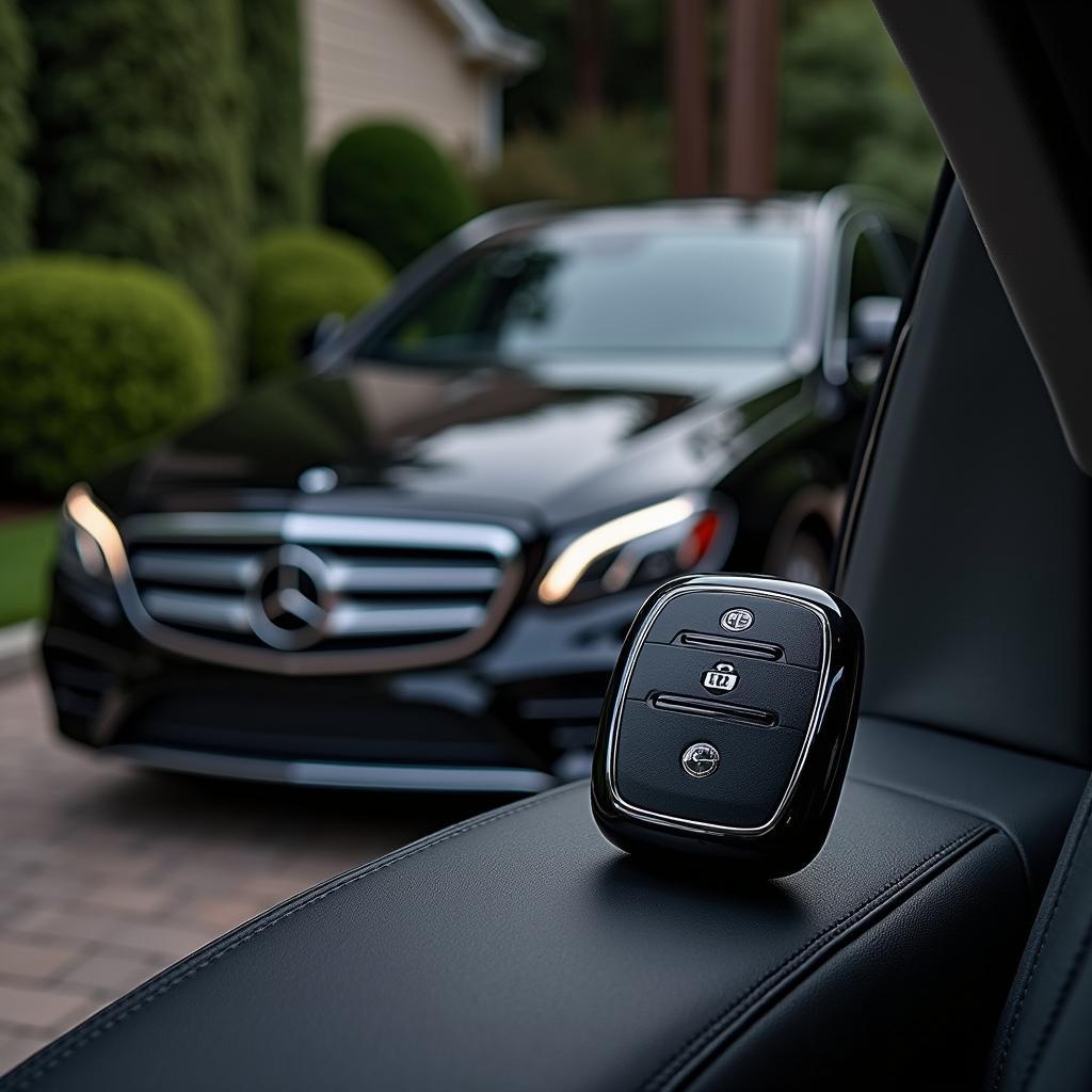 Mercedes-Benz Key Fob and Car