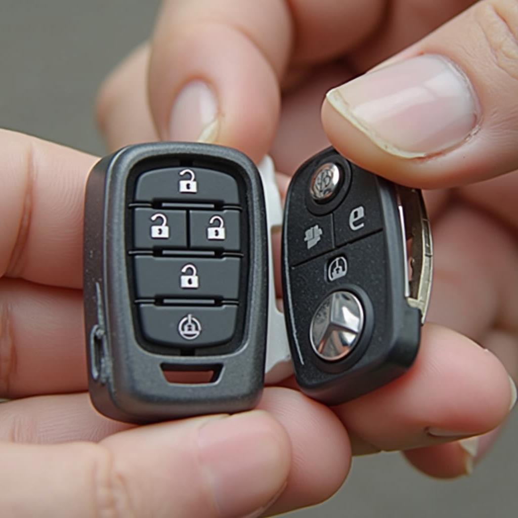 Mercedes Benz SL550 key fob reassembly