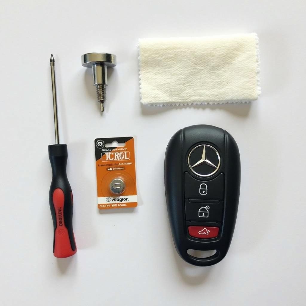 Mercedes C300 Key Fob Battery Replacement Tools