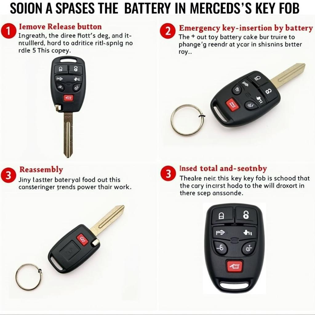 Mercedes Key Fob Battery Replacement Steps