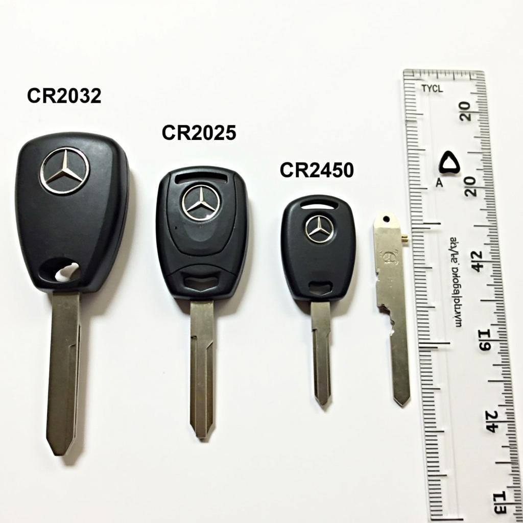 Mercedes Key Fob Battery Types: CR2032, CR2025, CR2450