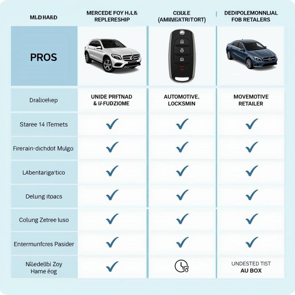 Mercedes Key Fob Options