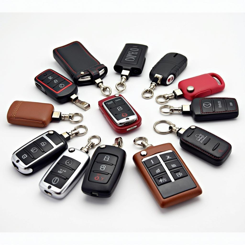 Various Mercedes key fob cases and covers