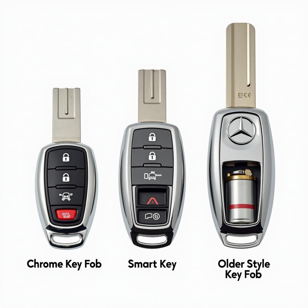 mercedes key fob types