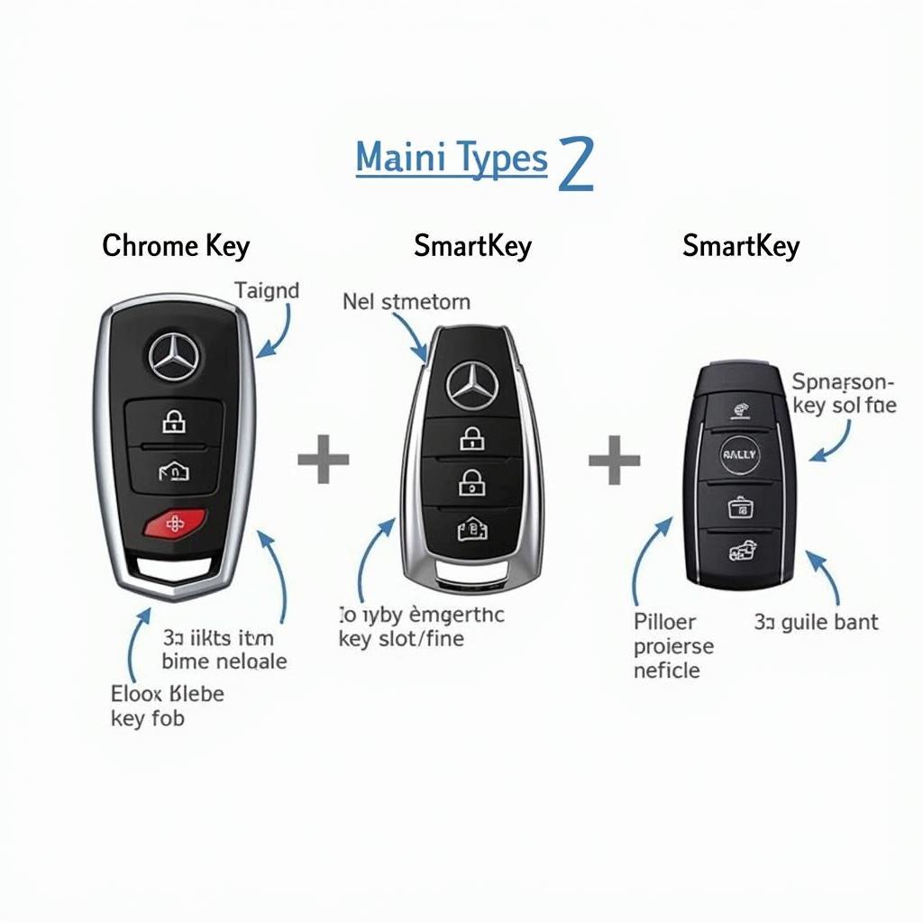 Identifying Different Mercedes Key Fob Types