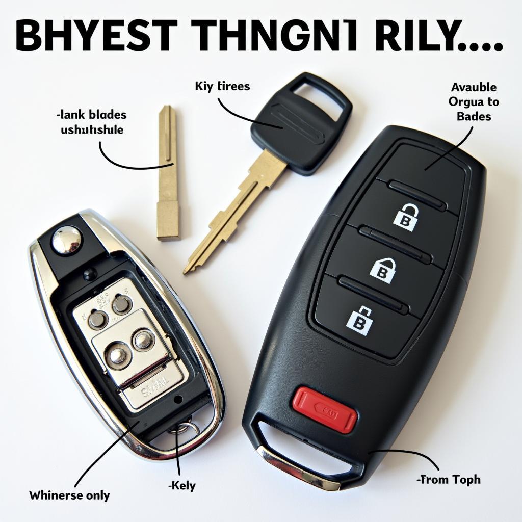 Mercedes SL55 Key Fob Components