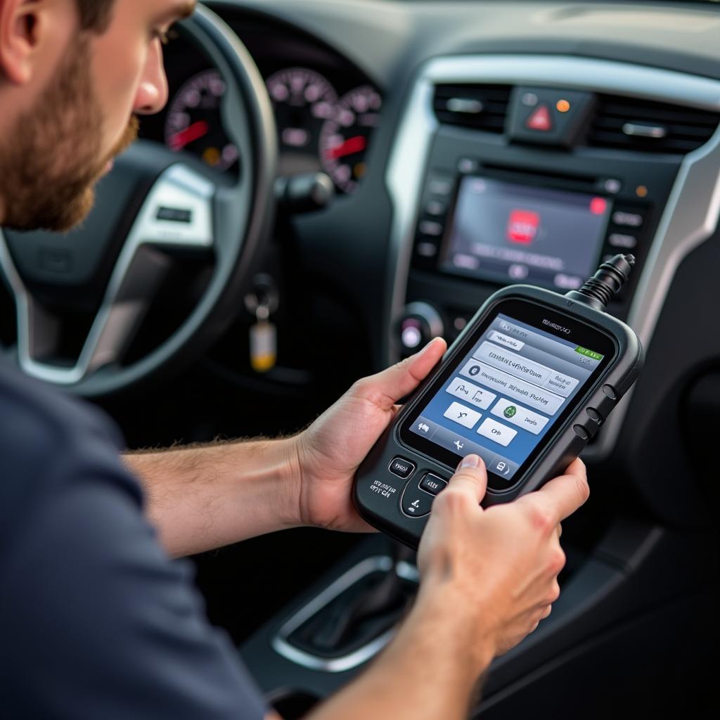 Programming a Nissan Altima key fob using a diagnostic tool