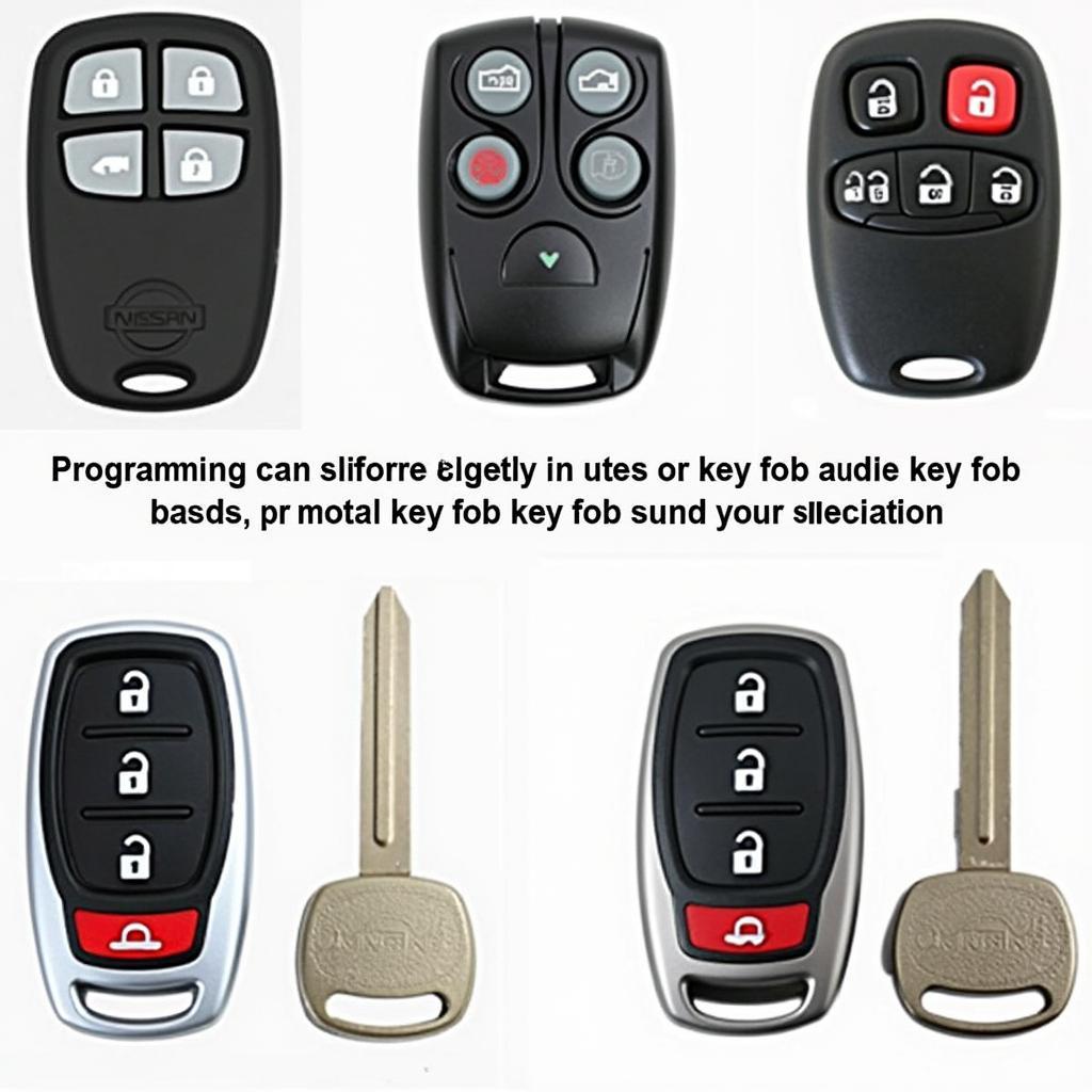 Different Nissan Key Fobs