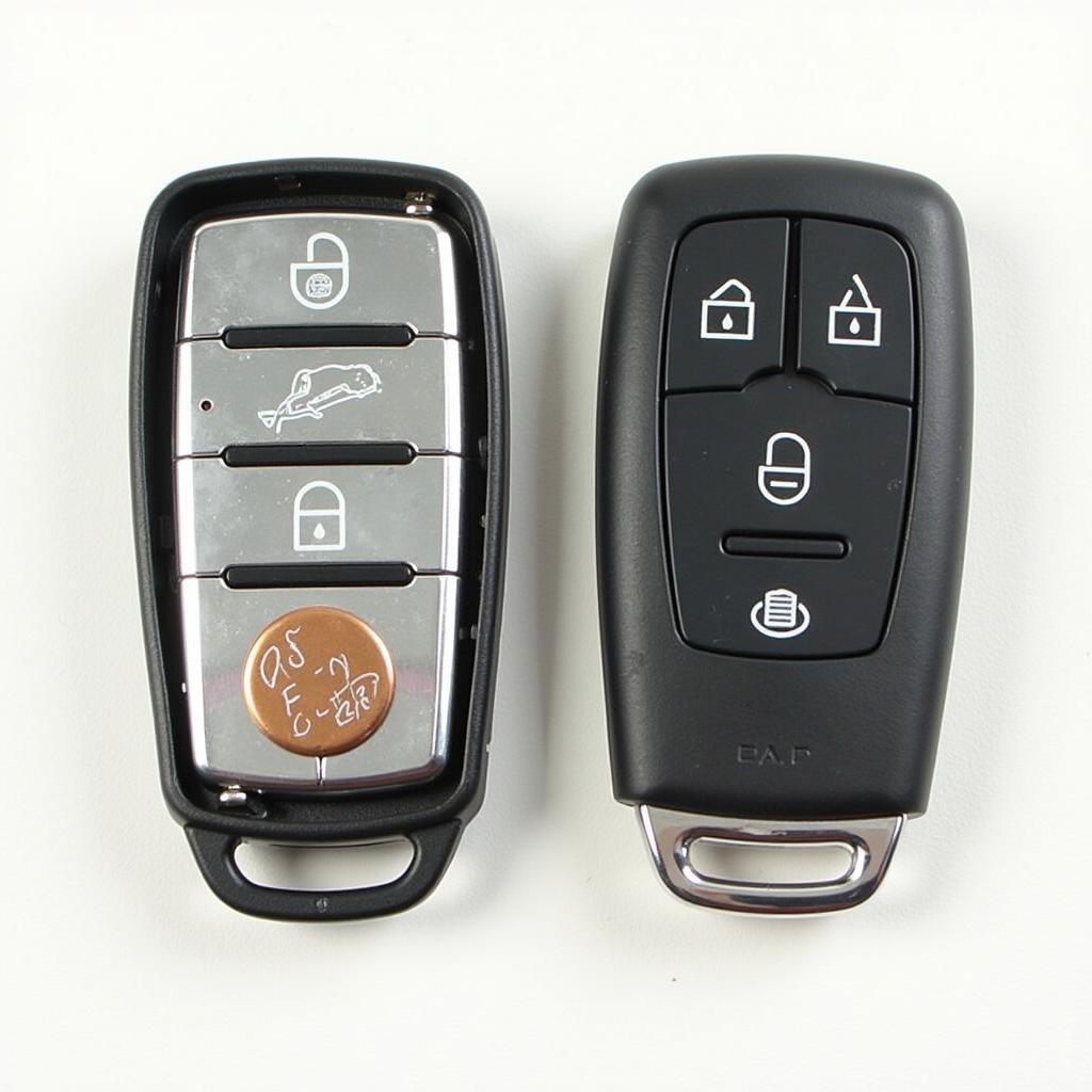 Nissan Pathfinder Key Fob Open with Battery Exposed