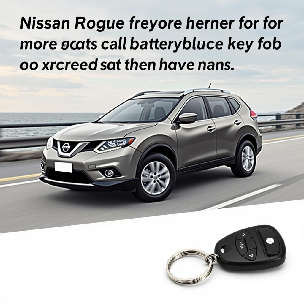 Nissan Rogue key fob working perfectly after a battery replacement