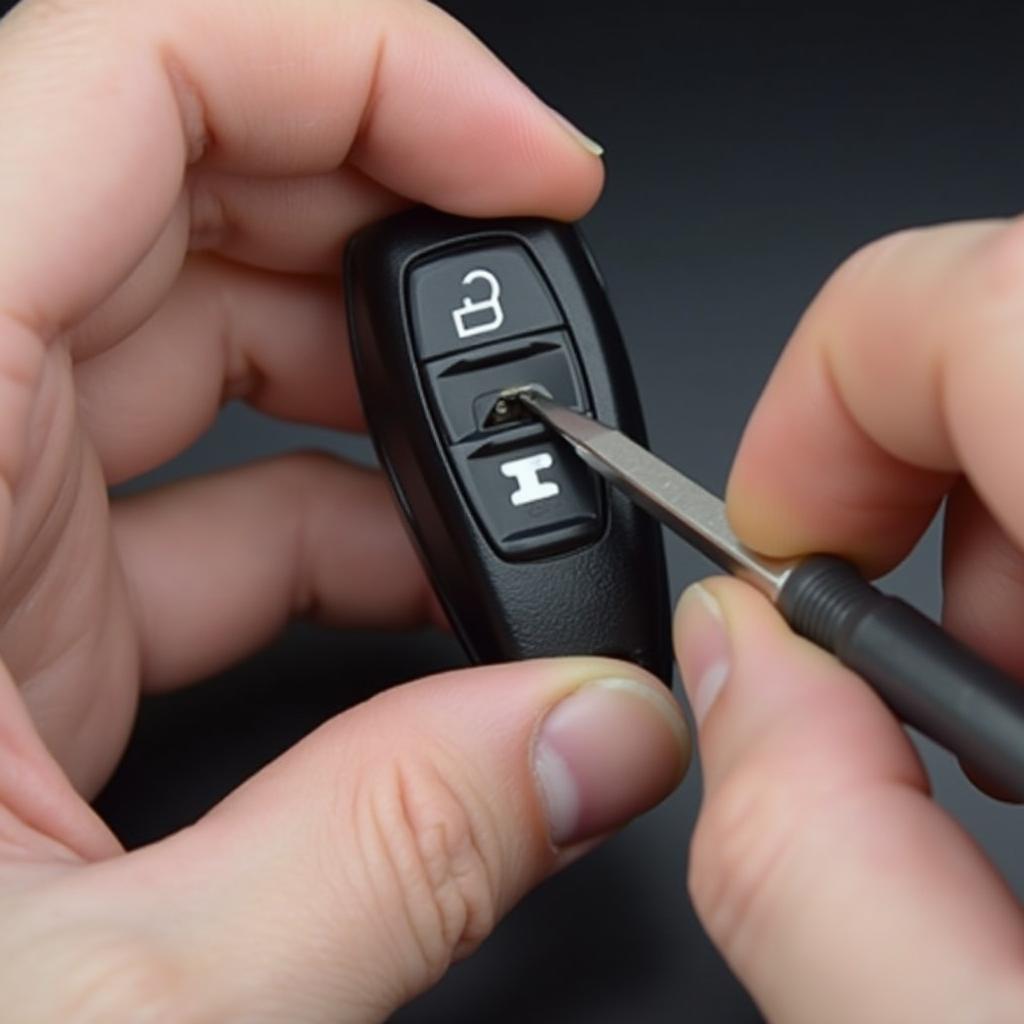 Opening a Jeep Key Fob Case