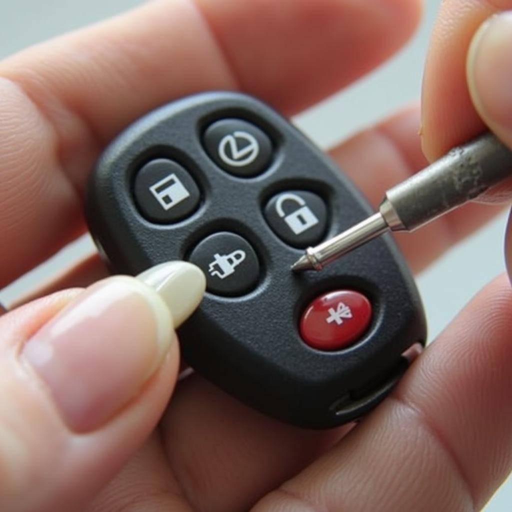 Opening a Lexus LS430 key fob