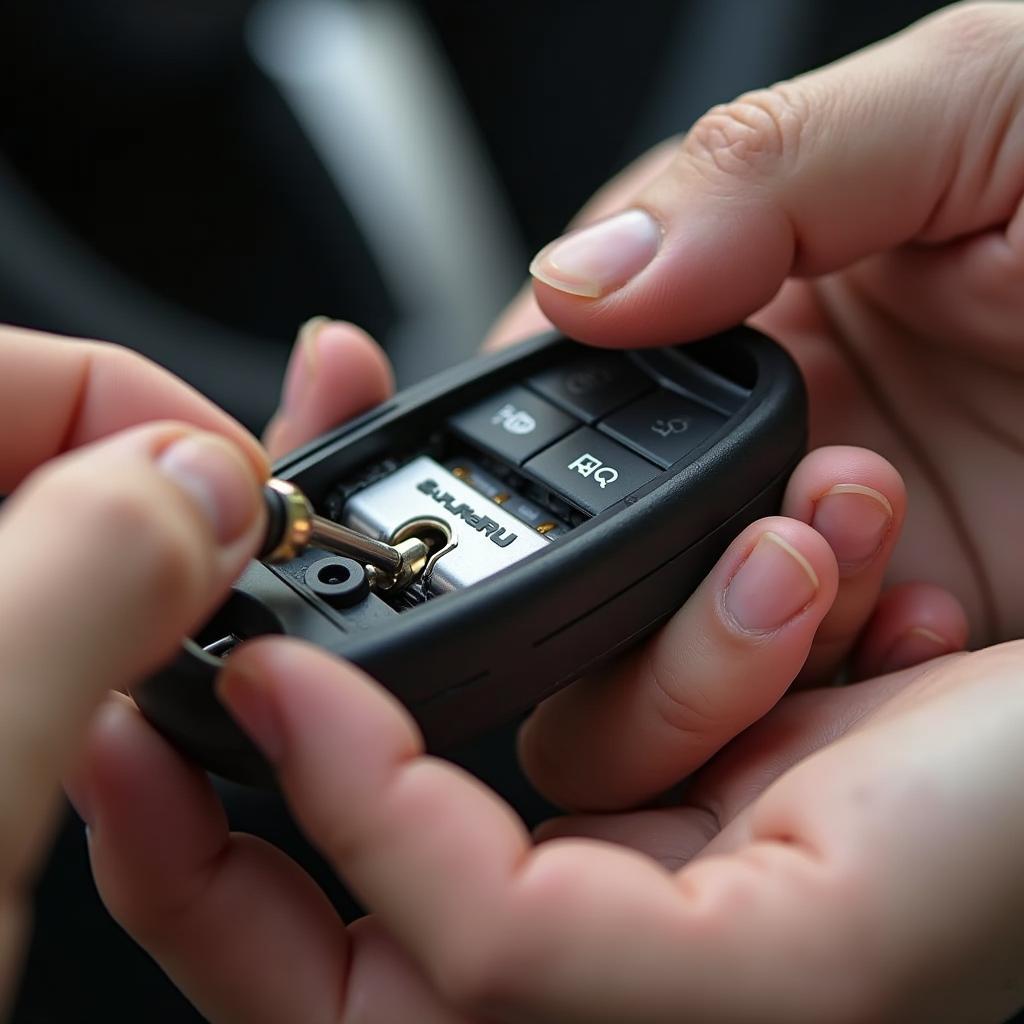 Opening a Subaru Key Fob