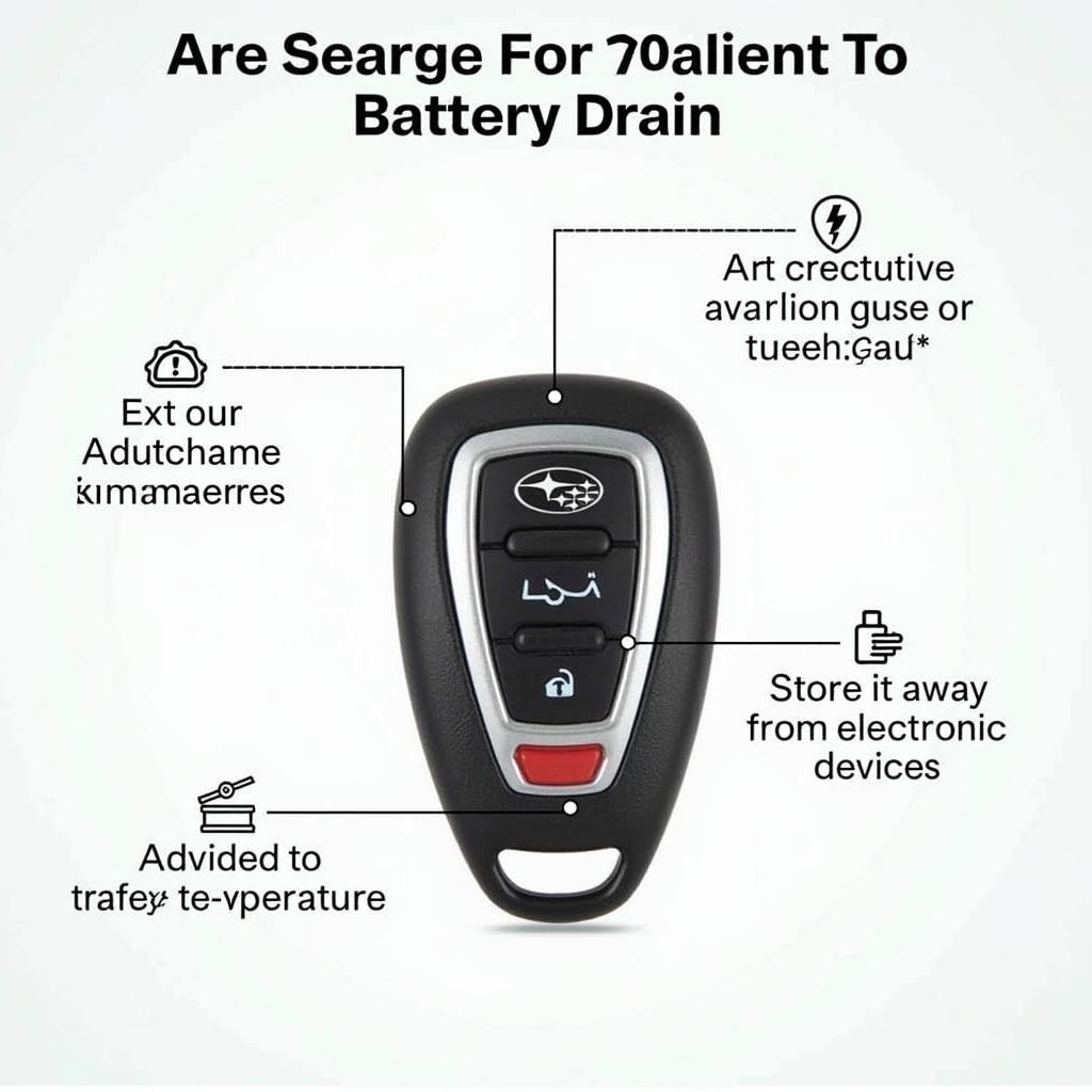 Tips to Prevent Subaru Key Fob Battery Drain